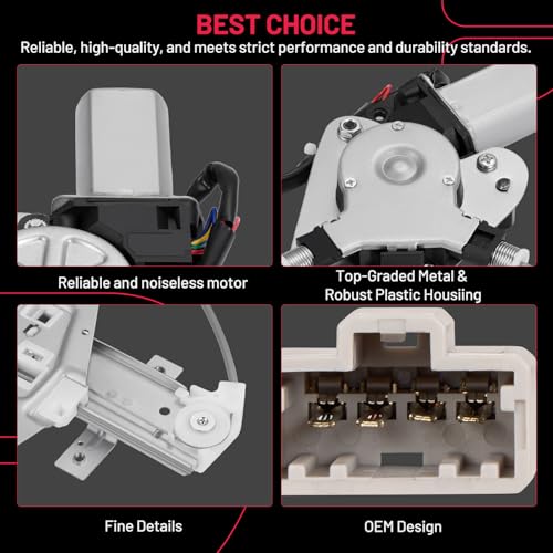 Image of BDFHYK 751-024 Power Window Regulator with Motor Front Left Compatible with Acura MDX 2001-2002