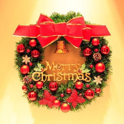 Amazon Supermarte クリスマスリース 玄関 オーナメント クリスマスツリー Xmas 装飾 飾り 小物 パーティー 手作り ベル型 クリスマス ベル 鈴 輪 Christmas 40cm 並行輸入品 リース おもちゃ