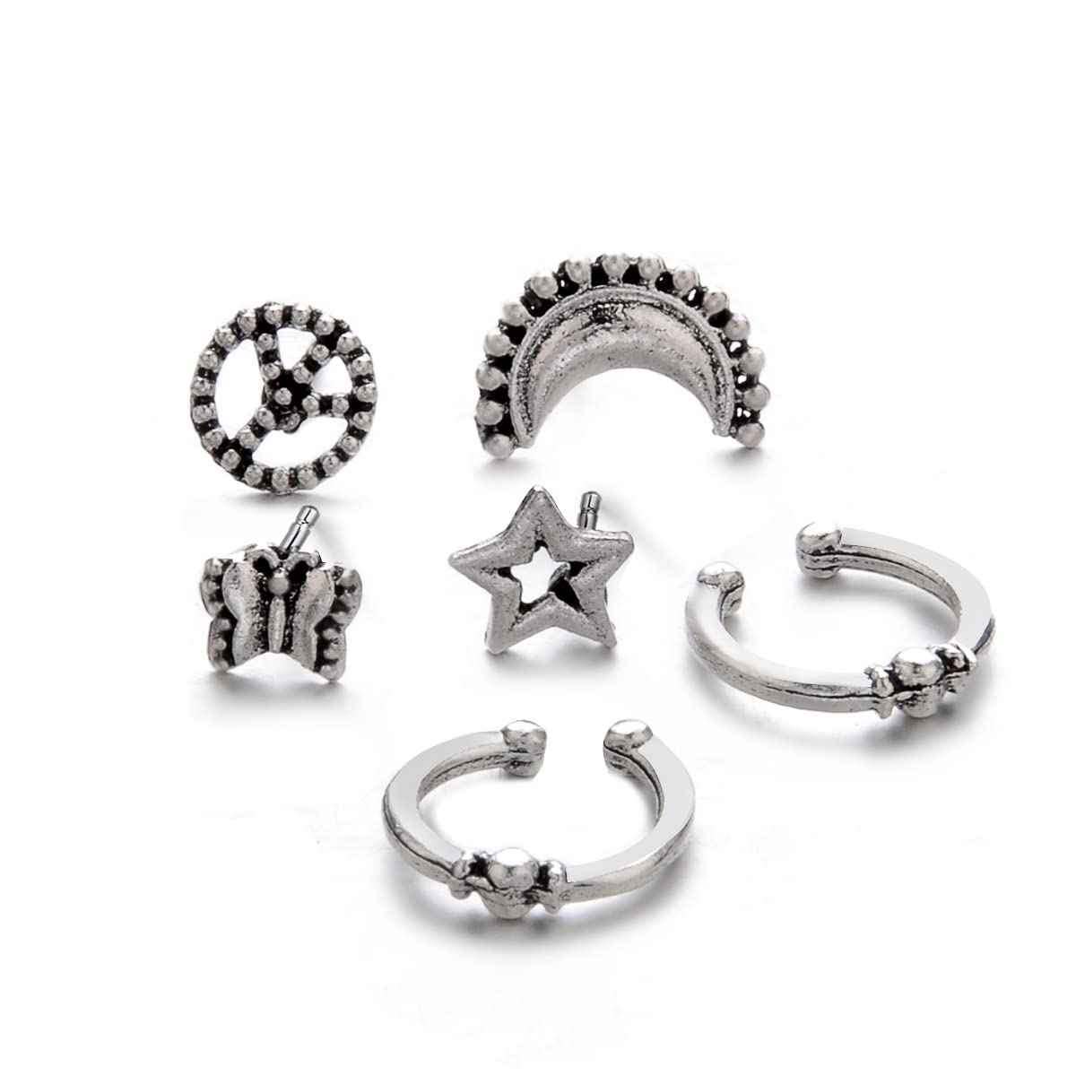 Destiny Jewel'sGold Plated and Silver Plated combo Pair All Design Pearl Dangle Drop Earrings for Womens