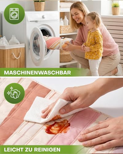 Hingue Picknickdecke 200x200 cm, Wasserdicht & Waschbar, Dreischichtige Struktur, Faltbare Stranddecke für 4-6 Personen, Tragbar Campingdecke mit Trageriemen für Picknick, Camping, Strand