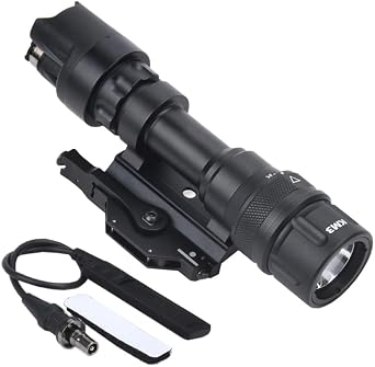 Scout M952V Mini Flashlight Torch Light With QD Mount,400 Lumens LED White Light Strong Flashlight,With Remote Pressure Switch Momentary Mode & Replaceable Mounting Tail Cap Base Constant Mode