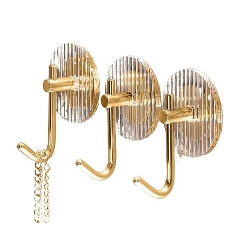 Xinxiyuan 10Pcs 2/ Acrylic Hanging Hook Adhesive Wall Sticker Hooks Towel Coat Key Hangers Bathroom Kitchen Storage Accessories(10Pcs)