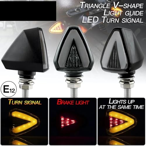 Clignotants pour moto avec relais intégré type flèche compatible YA&MAHA - 2