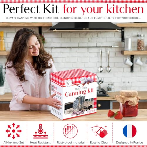 Kit de enlatado con olla para conservas caseras y mermeladas 3