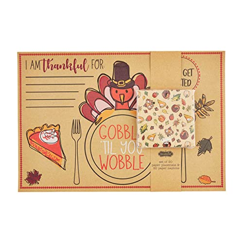 Set de table Thanksgiving Mud Pie pour protéger et décorer facilement - 2