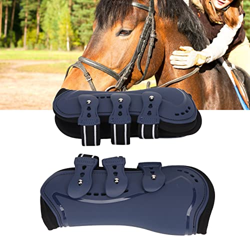 Protecteur de la jambe de cheval léger Pilipane bleu avec trous d'aération anti-choc