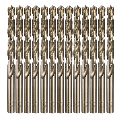 Foret hélicoïdal M35 en acier rapide au cobalt pour métal et bois, lot de 13 pcs