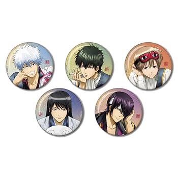 Amazon.co.jp: 銀魂 トレーディング缶バッジ 一休みver. 5個入り