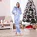 Yuiboo Light Purple MarbleAdult One Piecing Pajamas for Women Men Costumes Hooded