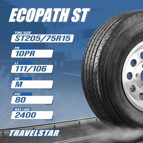 Travelstar Ecopath ST205/75R15 Trailer Tire