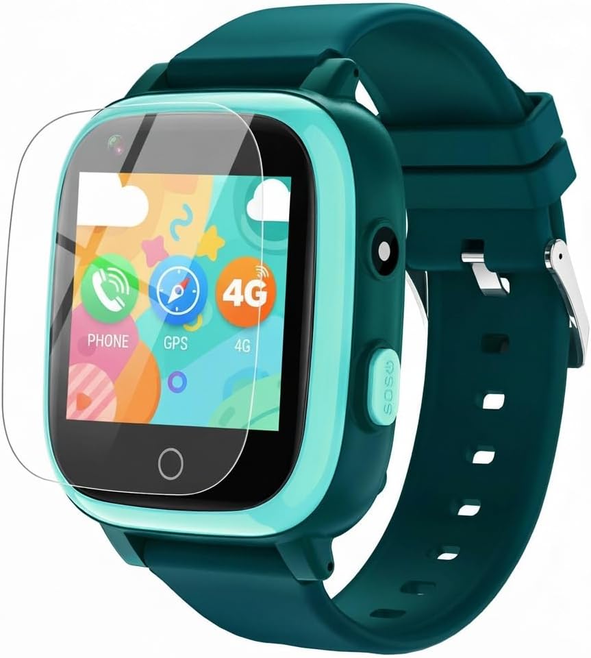 cjc 4G Smart Watch for Kids with GPS Tracker, Globally Applicable, Texting and Calling, Kids Watch for Ages 4-12 - Includes Video Call, Chat, SOS Alerts, App - Fun & Educational Birthday Gift Idea
