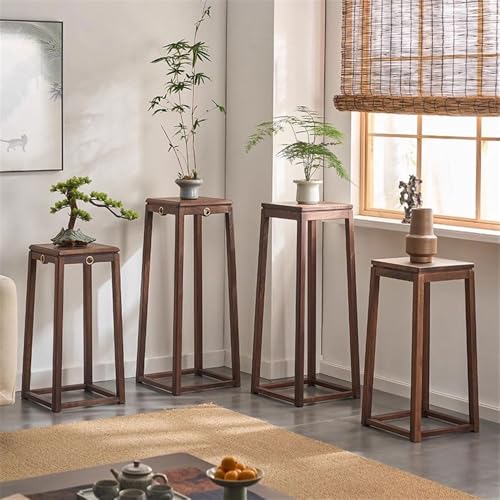 Étagère décorative de table pour bonsaï en bois noble et simple - 7