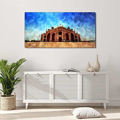 Art acryl Delhi India Tomb 120x60cm haut de gamme pour grand salon - 4