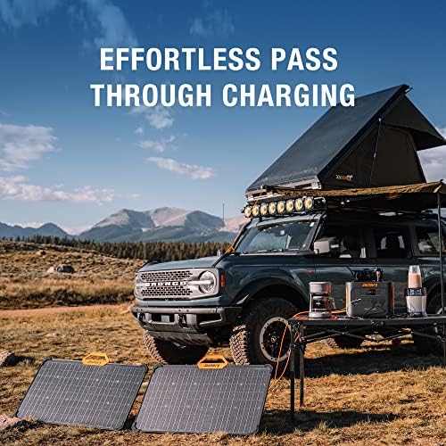 Jackery SolarSaga 80W Solar Panel, IP68 Waterproof and Dustproof, Portable Solar Panel Compatible with all Jackery Power Stations, Off-grid Design, Made for Outdoors