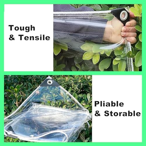 Bâche transparente indéchirable et résistante au froid avec bord renforcé - 8