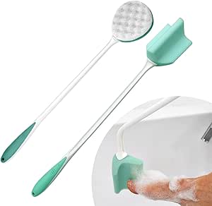 2 Pack Helping Hand Company Long Handled Deluxe Comfi-Grip Bath ...