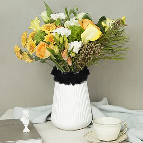 Uoeo 10 Pack 6.6Ft Colorful Feather Boas Natural Feather Boa Women Girls Dress Up Boa For Craft Wedding Party Dress Up Halloween Christmas Costume Decoration, Black #TOP3