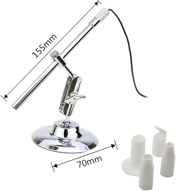 USB Digital Microscope, 200X Magnification Camera with Stand, Handheld 2 Megapixels Microscope,Electronic Microscope with 8 LED Lights,Magnifying Observation Tool