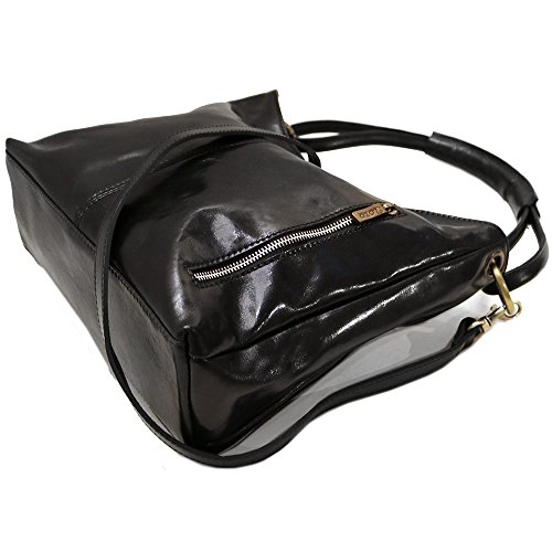 Image of Floto Luggage Tavoli Tote, Black, Medium