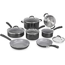 Cuisinart 11-Piece Nonstick Cookware Set, Ceramica XT, Black, 54C-11BK