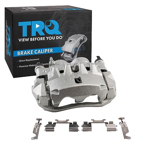 Image of TRQ Front Right Brake Caliper w /Bracket Passenger Side