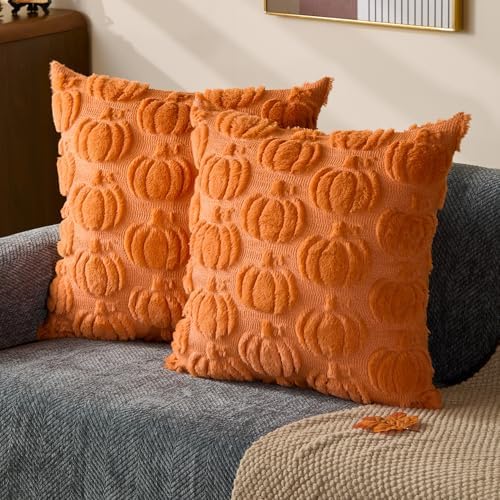 DFXSZ Fall Pillow Covers 18x18 Set of 2 Fall Decorations Autumn O...