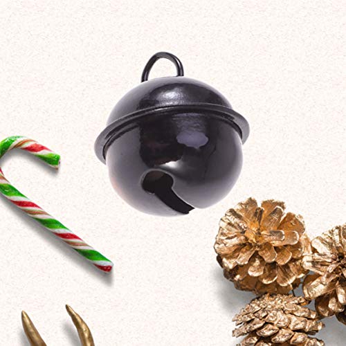 Gatuida Jingle Bells For Craft, 50Pcs 22Mm Bulk Diy Christmas Bells For Home Decoration Party Favors Supplies (Black) #TOP7