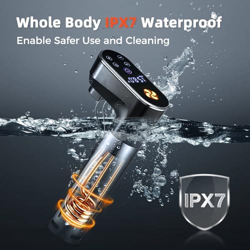 Image of 1300W Sous Vide Cooker,WIFI Sous Vide Machines,Immersion Circulator,Precision Cooker,Recipes,Accurate Temperature and Time Control,IPX7 Waterproof,Ultra Quiet,Fast Heating,APP Recipes Timer