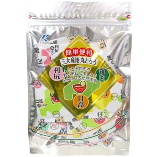 近海食品 三大産地丸とろろ 1袋(38g) 北海道 お土産 とろろ昆布 お味噌汁 ご飯のお供 無添加 (5袋)