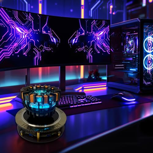 Lonyiabbi Réacteur Arc LED Lévitation Magnétique Lampe RGB Bureau – vue 5
