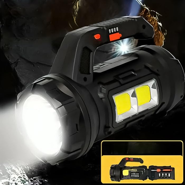 Image of Oblivion 18W Multi-Functional SOS Light with Tool Box - LED Flashlight, Emergency Torch & Portable Multi-Tool for Camping & Outdoor Use