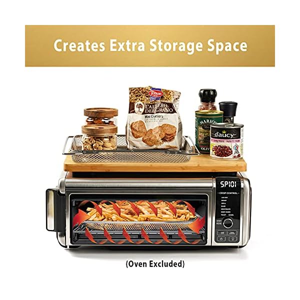 Umilife Cutting board Compatible with Ninja Foodi SP101 SP201 SP301 SP351 DCT401 DCT402 Air Fryer Oven, Accessories for Countertop Convection Toaster Oven, Creates Storage Space, Protects Cabinets - Image 5