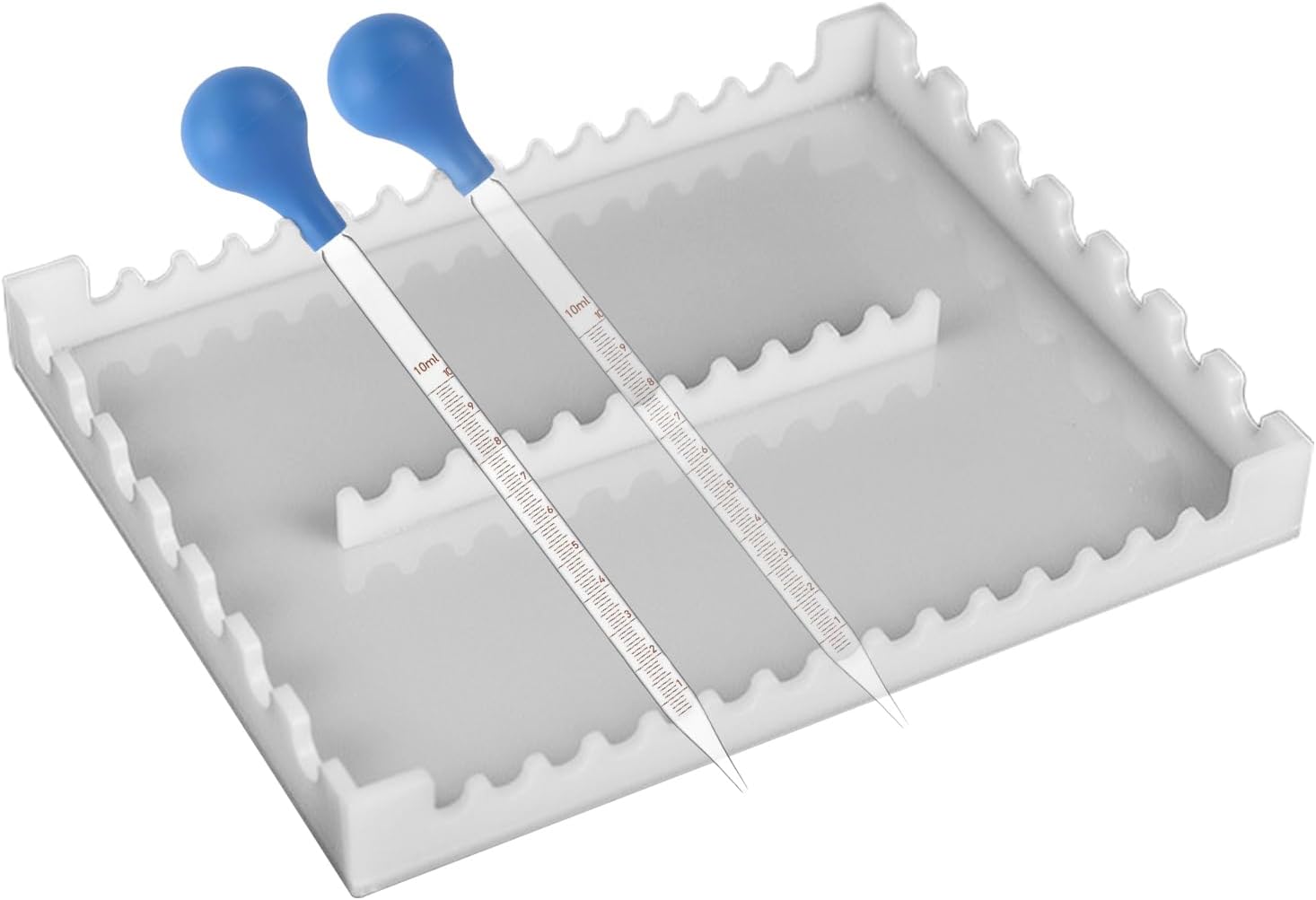 Acrylic Pipette Rack,Acrylic Organizer Pipette Rack | 22-Slot Laboratory Experiment Equipment Storage Bracket for Beginners Students Professionals Studio Library
