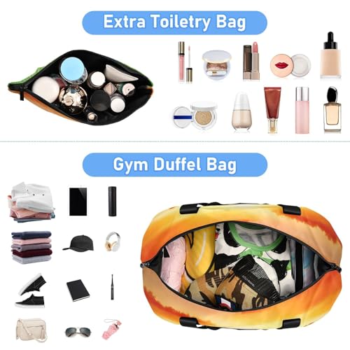 Golf Ball in Hole Gym Bag for Women Sport Travel Duffel Bag Shoulder Weekender Overnight Bags with Wet Pocket & Shoe Compartment4