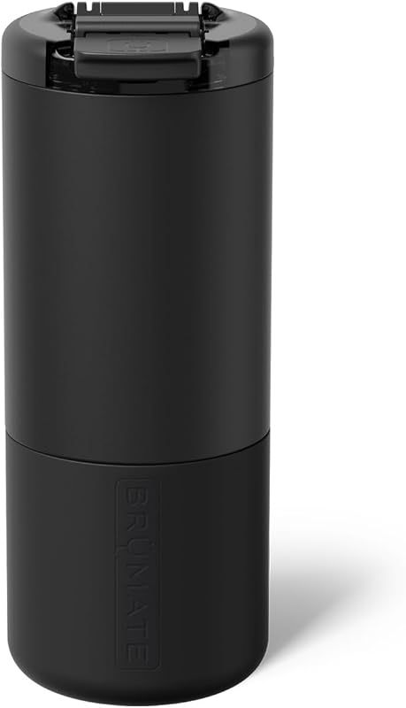 Strova 18oz 100% Leakproof Insulated Coffee Mug | Ceramic-Lined Interior | Built-In Silicone Sleeve for Travel | Locking Flip Lid (Matte Black)