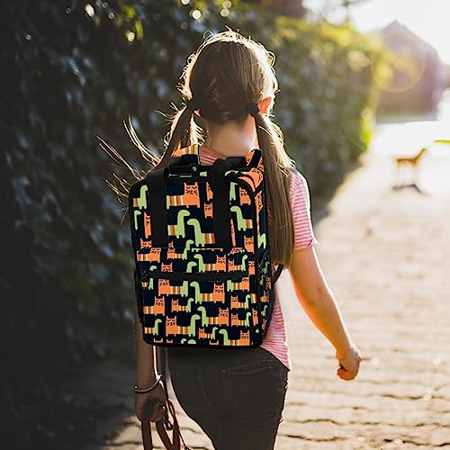Sac à dos pour garçons motif chats mignons 35cm multicolore - 7