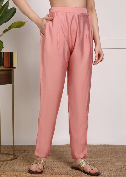 Image of Women's Viscose Rayon Embroidered Kurta Pant Set with Dupatta