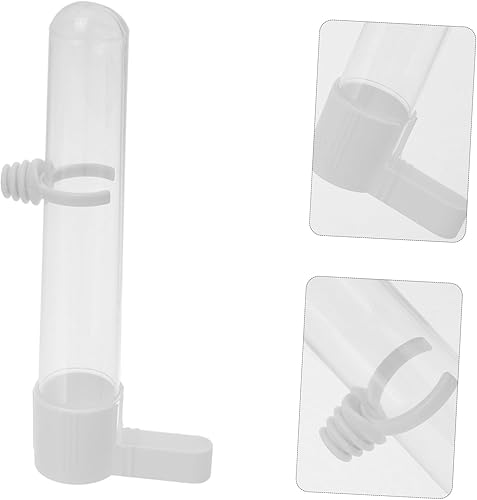 Miniatura 8 de Totority Comedero para pájaros, plástico, adecuado para loros y pájaros pequeños, colgar en jaulas, tazas de alimentación extraíbles