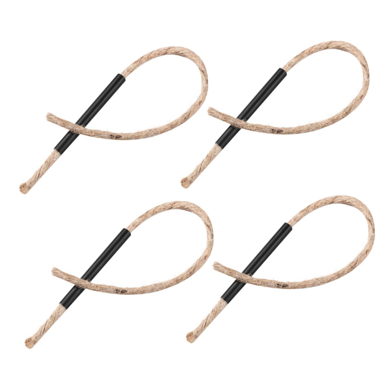 Kisangel 4Pcs Survival Wick Ropes Durable Camping Wax Wicks for Fire Starting Windproof and Versatile Outdoor Tool for Camping Hiking Barbecues Emergency Situations