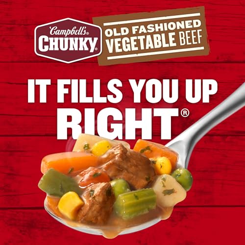 Image of Campbell's Chunky Soup, Old Fashioned Vegetable Beef Soup, 18.8 Oz Can