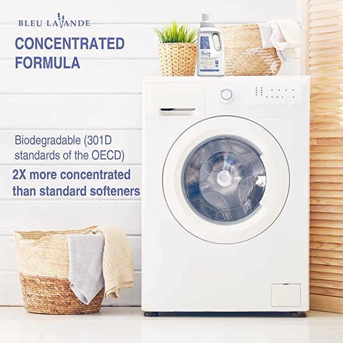 Paquete de 3 suavizantes de telas naturales - Suavizante líquido concentrado de lavanda - Biodegradable, ecológico, hipoalergénico - Sin cloruro y fosfatos - Aromaterapia - (38 4