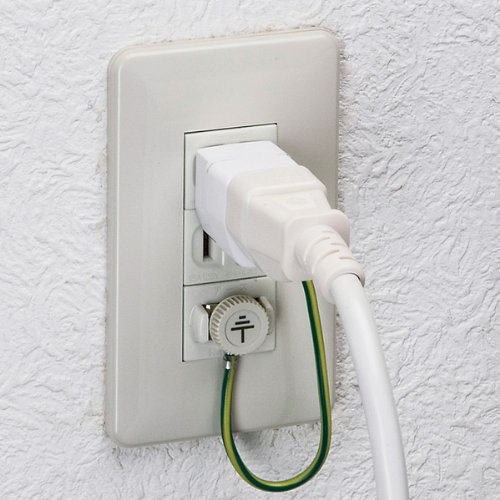 Amazon | サンワサプライ 3P→2P変換アダプタ 絶縁カバー付き