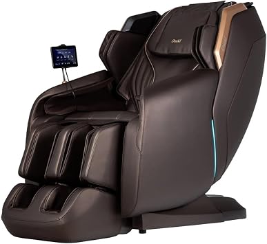 Osaki Atlas XL 4D SL-Track Massage Chair with Deep Calf Massage, Smart Body Scan System, Brown
