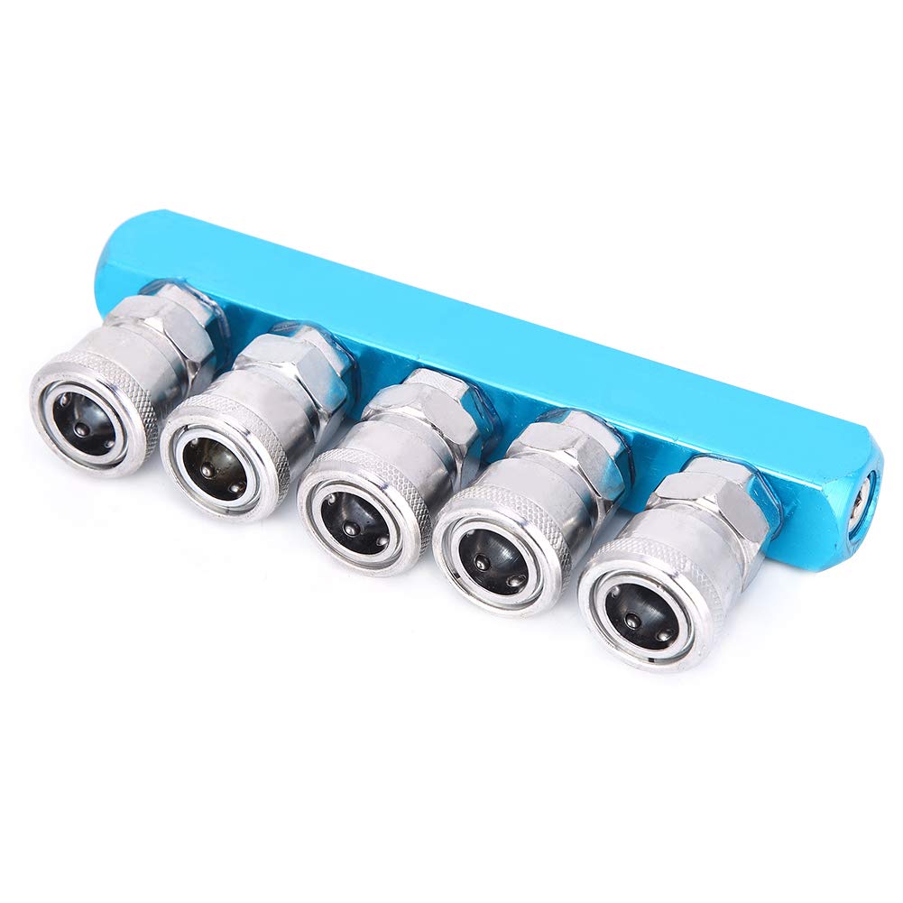 Aluminum Alloy Manifold Fitting SML-5 Fast Coupler with Gas Pipeline Installation Quick Connect Socket for Pneumatic Components