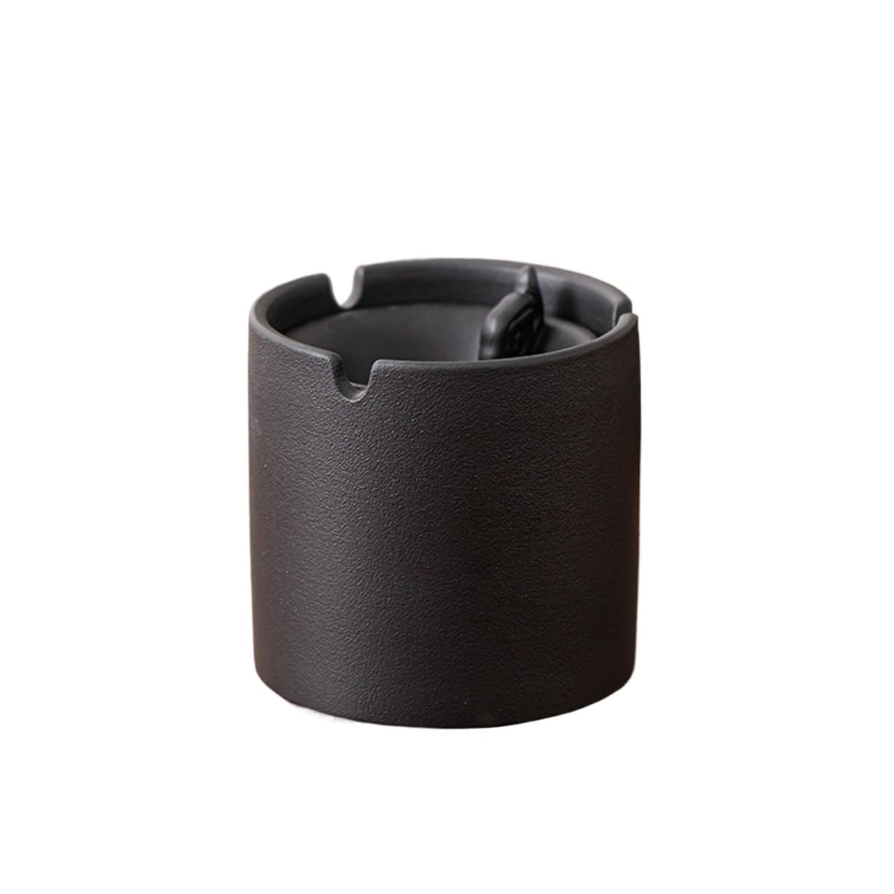 Cigarettes Ashtrays Ceramic Ashtray with Lid Portable Funnel Shape for Indoor