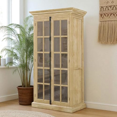 Image of The Attic Oregon Bookshelf, Multipurpose for Living Room Bed Room Study Kitchen, Solid Mango Wood, Natural Matte Finish