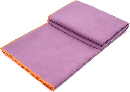 Miniatura 3 de Eunzel Toalla de yoga caliente antideslizante toalla de microfibra ultra absorbente para yoga caliente, pilates, bikram y entrenamiento, 26.5 x 72