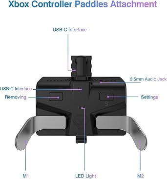 Paddles for Xbox One Controller,Button Attachment for Xbox One Controller