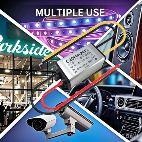 Spannungswandler 24v auf 12v 5A, DC DC wandler 24 auf 12, spannungsbegrenzer 12, Step Down Power Supply Buck Converter （15-36V)