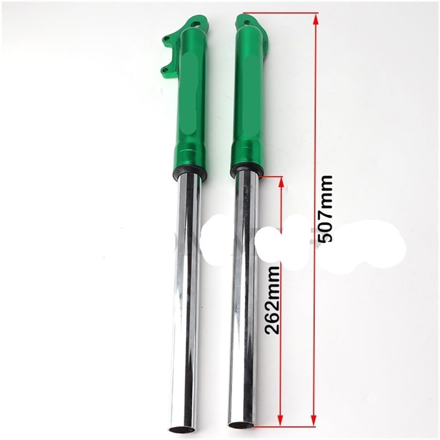 Motorbike Front Forks Spring Suspension Fork For 47cc 49cc FK08 2 Stroke QG-50(Green)